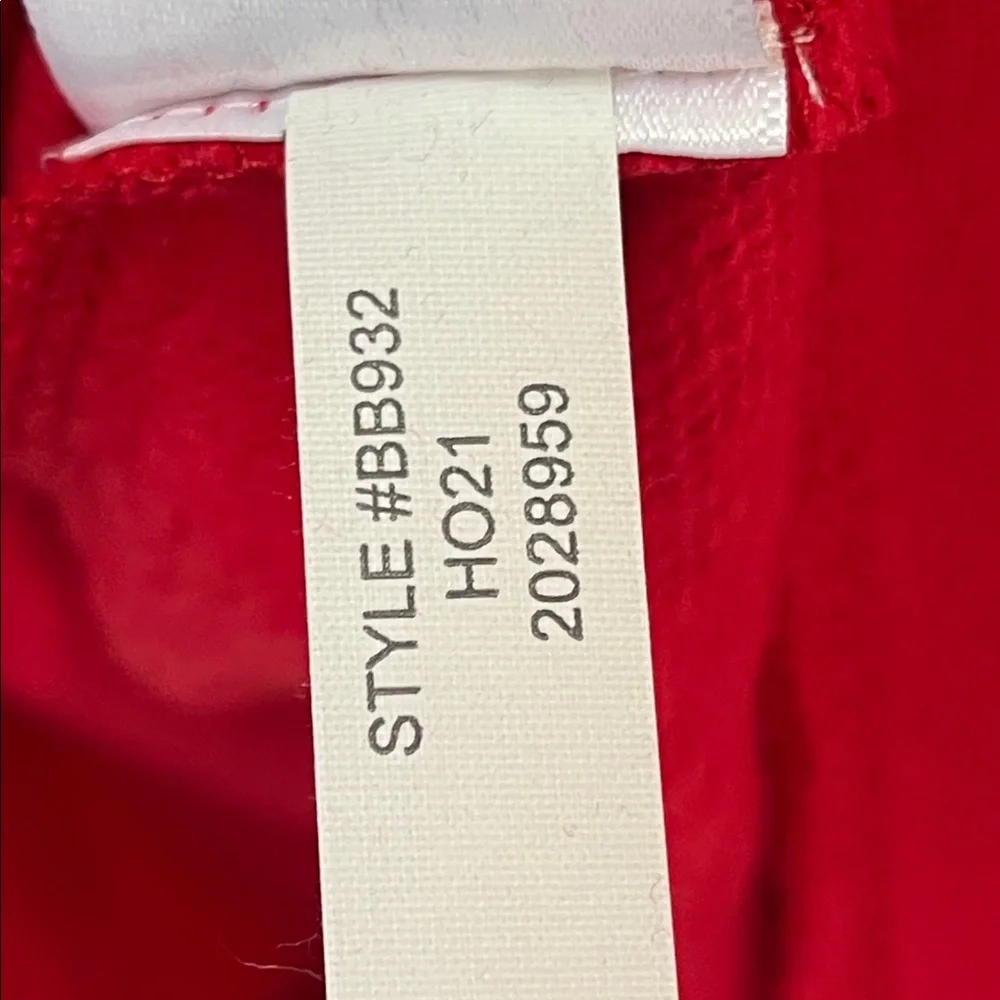 J Crew red puff sleeve dressy sweatshirt top beaded shoulder size small - Picture 13 of 15